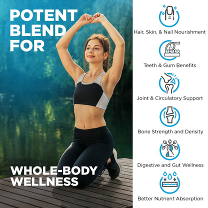Nutrivein Premium Multi Collagen Pills 2250 mg - 180 Easy-to-Swallow Collagen Capsules: Type I, II, III, V, X Hydrolyzed Protein Peptides for Women and Men - PrimeBioHealth - canada supplements