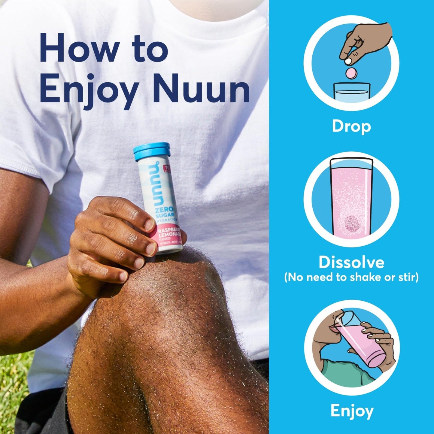 Nuun Zero Sugar Hydration Electrolyte Tablets - Magnesium, Calcium, Potassium, Chloride & Sodium, Light & Delicious Fruit Flavors, No Sugar, Gluten Free, Vegan - PrimeBioHealth - canada supplements
