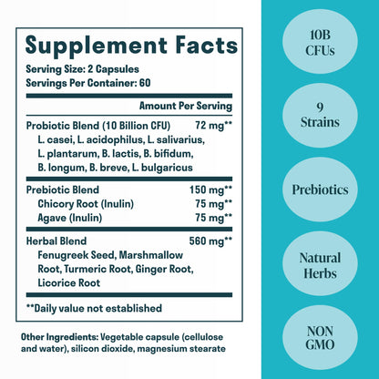 Nuven Naturals All-in-One Gut Health w/Probiotics, Prebiotics, Digestion-Supporting Herbs - PrimeBioHealth - canada supplements