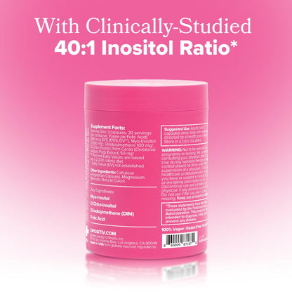 O Positiv FLO Ovarian Health Support - Hormone Balance for Women, Supplement with DIM, Myo & D-Chiro Inositol, Folic Acid - Supports Healthy Ovulation - PrimeBioHealth - canada supplements
