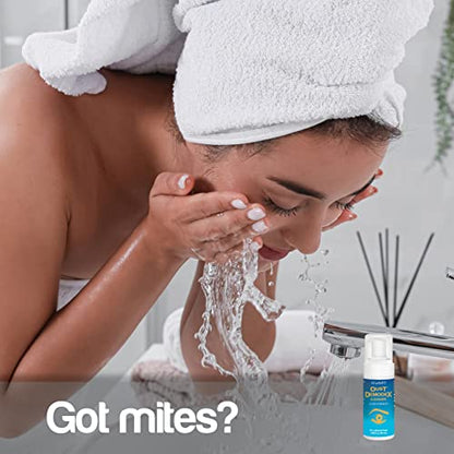 OCuSOFT Oust Demodex Foam Cleanser - Extra Strength - Foaming Cleanser for Eyelids & Eyelashes with Tea Tree Oil - PrimeBioHealth - canada supplements