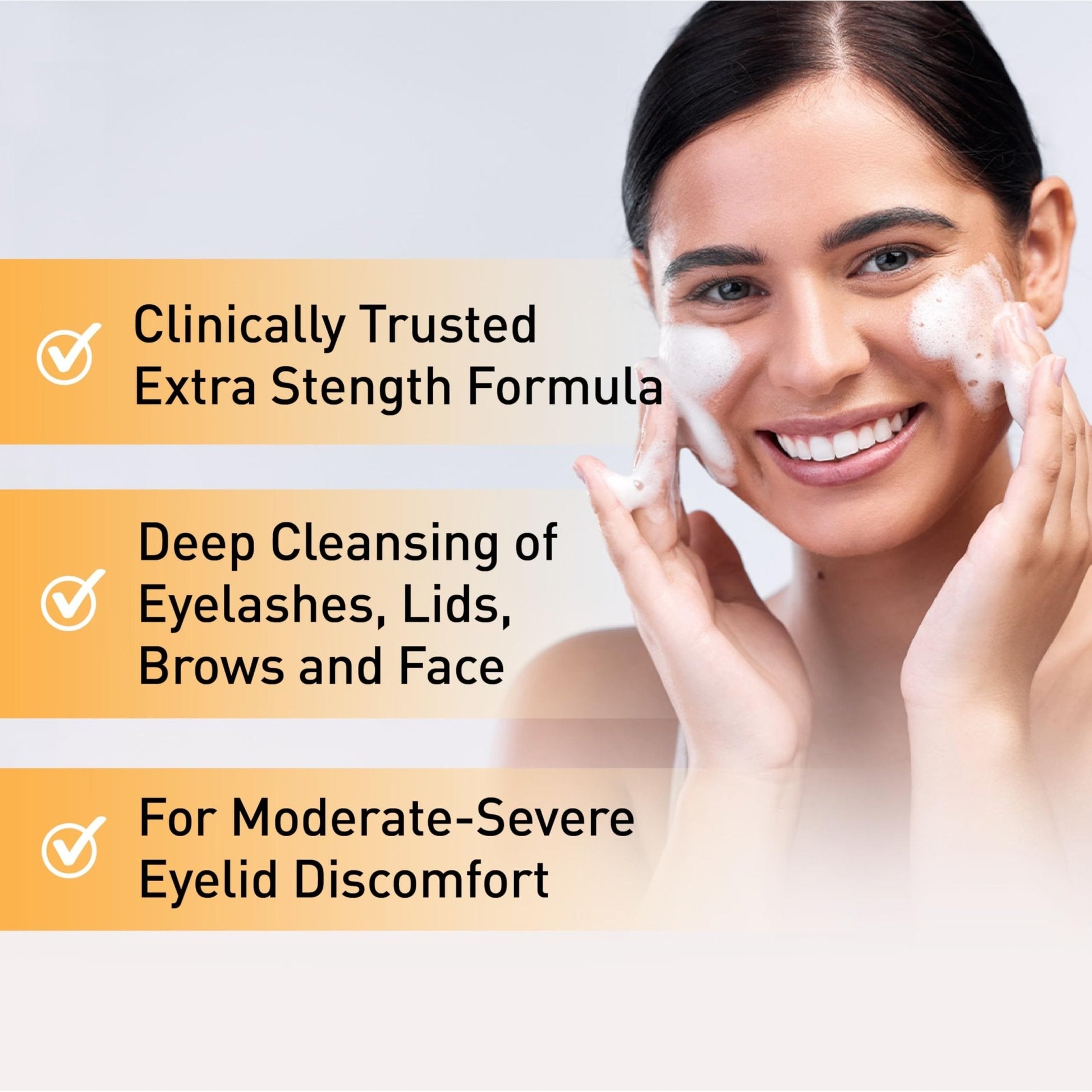 OCuSOFT Oust Demodex Foam Cleanser - Extra Strength - Foaming Cleanser for Eyelids & Eyelashes with Tea Tree Oil - PrimeBioHealth - canada supplements