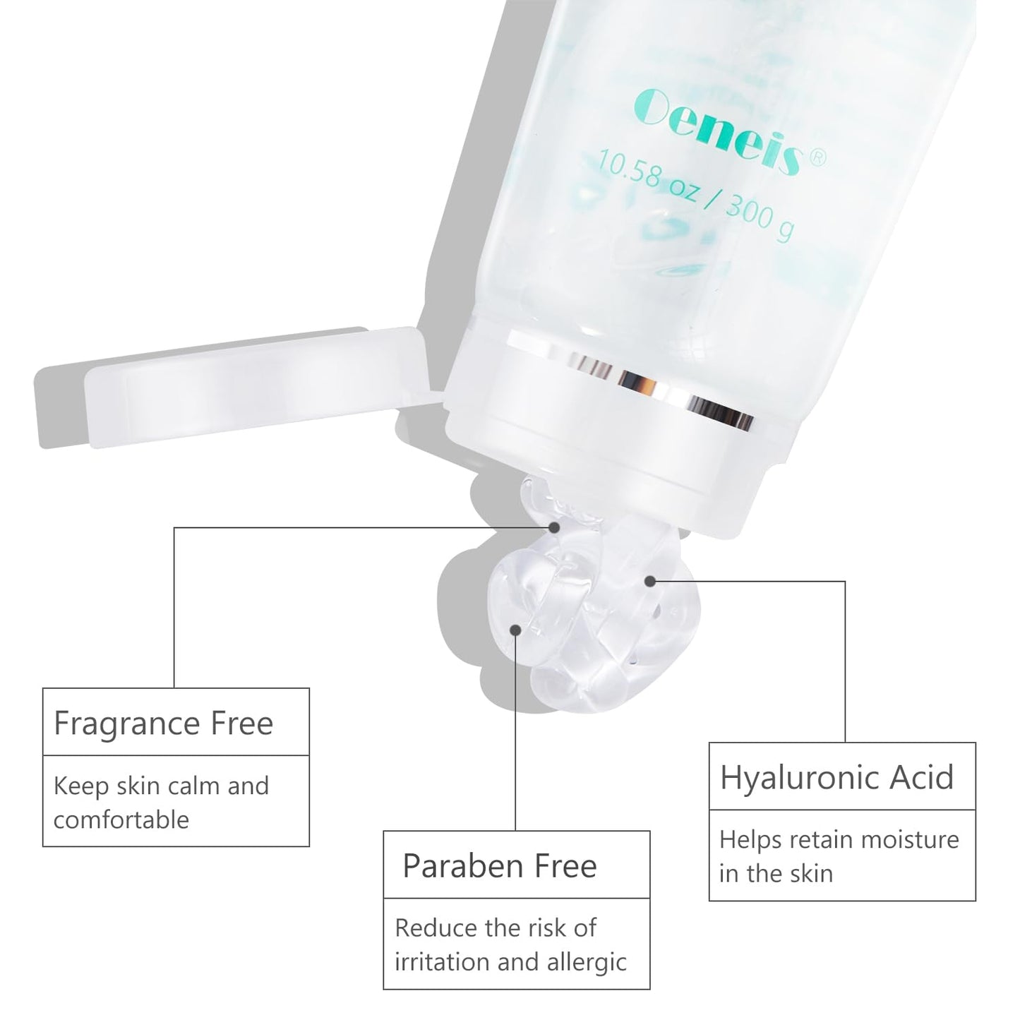 Oeneis Hydrating Microcurrent Conductive Gel, Fragrance-Free, Paraben-Free, Gel Primer with Hyaluronic Acid, Non-irritating - PrimeBioHealth - canada supplements