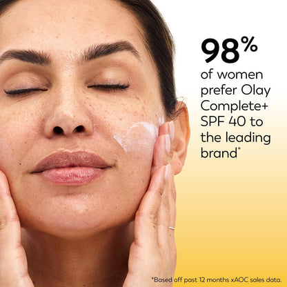 Olay Complete+ Face Moisturizer with Sunscreen SPF 40, For Sensitive Skin, Broad Spectrum Sun Protection, Fragrence-Free - PrimeBioHealth - canada supplements