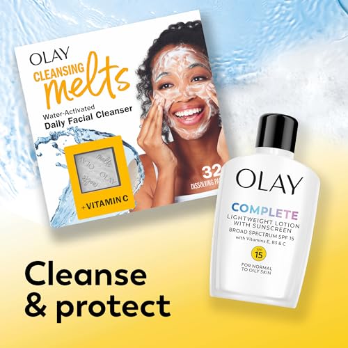 Olay Face Moisturizer, Complete with Sunscreen SPF 15, Daily Facial Lotion for Normal Skin, Lightweight Hydrating Broad Spectrum Sun Protection - PrimeBioHealth - canada supplements