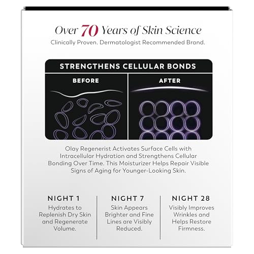 Olay Night Cream for Face, Anti-Aging Face Moisturizer for Women - Fragrance-Free Skin Care, Anti-Wrinkle, Exfoliate, Smooths Texture - PrimeBioHealth - canada supplements