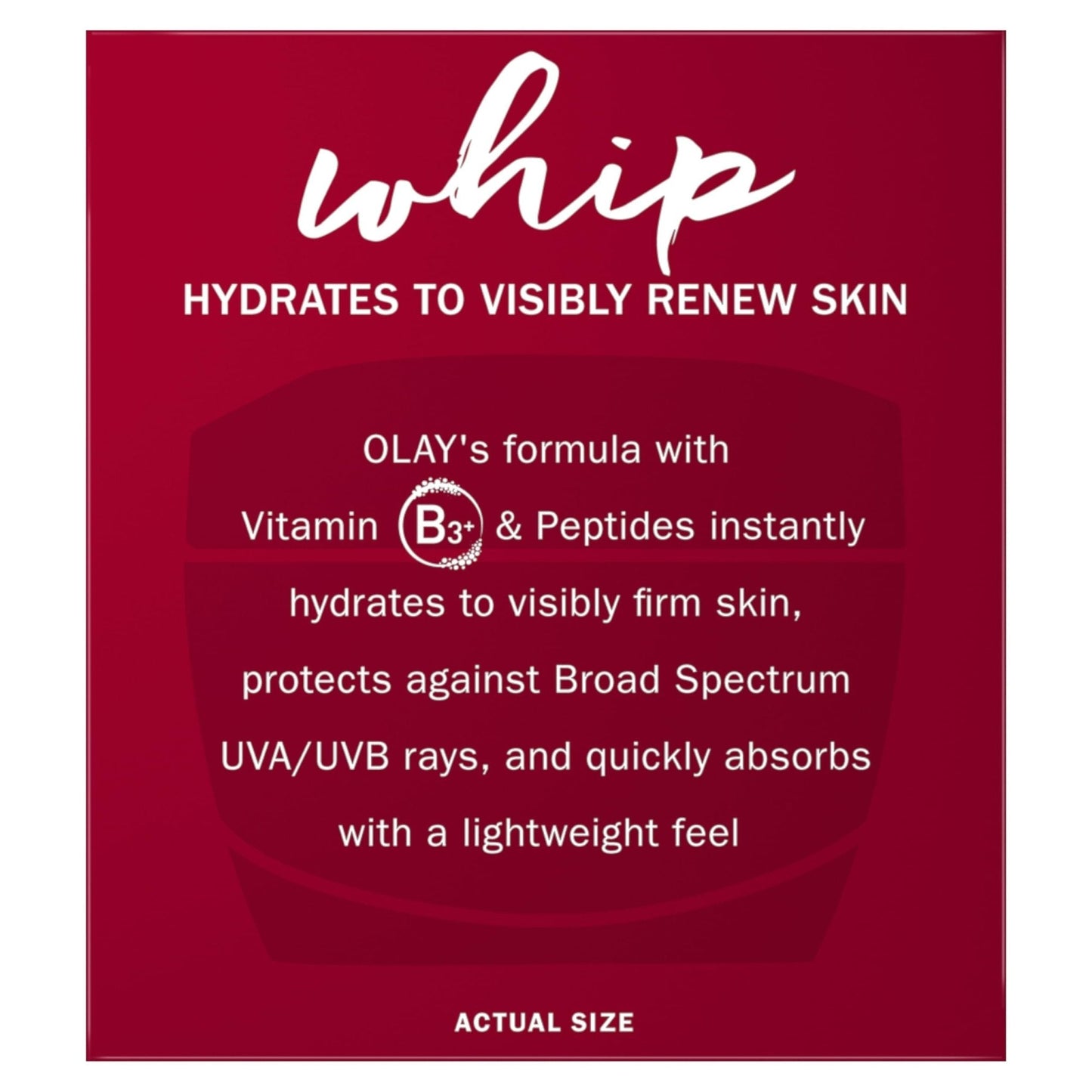 Olay Regenerist Whip Face Moisturizer Cream with Sunscreen SPF 25, 1.7 oz - PrimeBioHealth - canada supplements