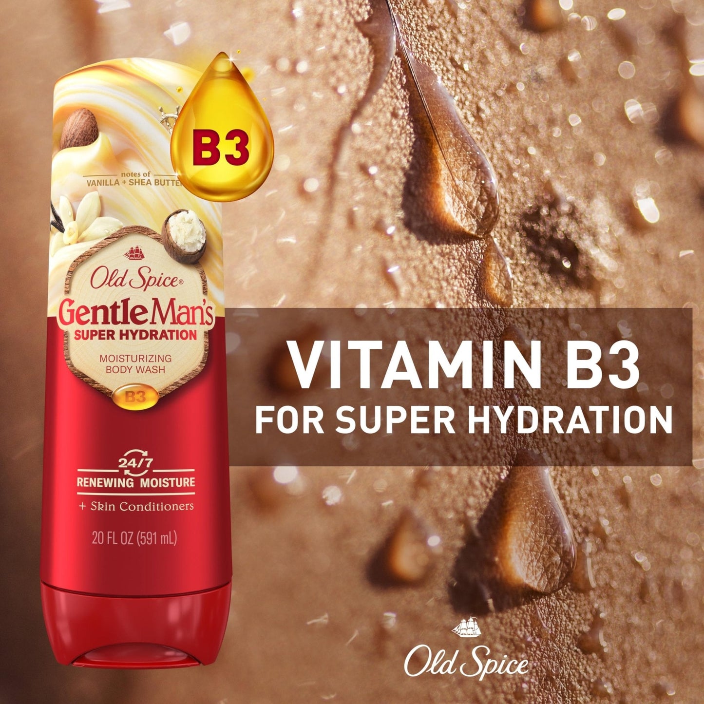 Old Spice Body Wash GentleMan’s Super Hydration for Men, 24/7 Renewing Moisture, Gentle on Skin with Skin Conditioners - PrimeBioHealth - canada supplements