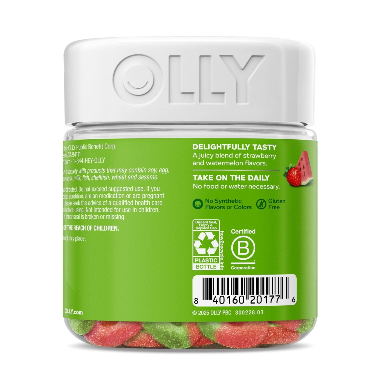 OLLY Fiber Gummy Rings, 5g Prebiotic Fiber, FOS (Fructo-oligosaccharides), Digestive Support, Berry Melon 50ct - PrimeBioHealth - canada supplements