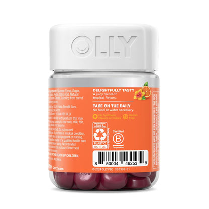OLLY Heavenly Hair Gummy, Supports Healthy Hair, Keratin, Biotin, AMLA, Chewable Supplement, 30 Day Supply - 60 Count - PrimeBioHealth - canada supplements