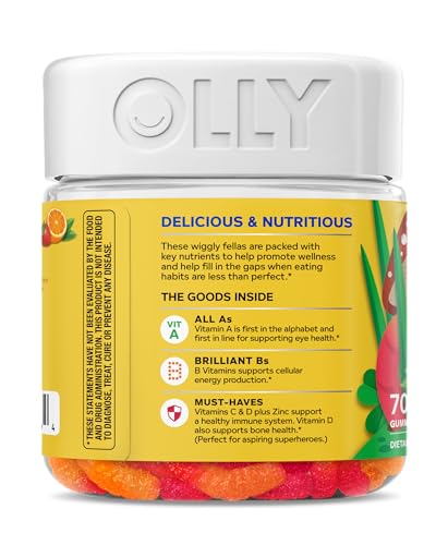 OLLY Kids Multivitamin Gummy Worms, Overall Health and Immune Support, Vitamins and Minerals A, C, D, E, Bs and Zinc, Chewable Supplement - PrimeBioHealth - canada supplements