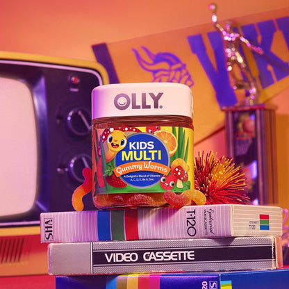 OLLY Kids Multivitamin Gummy Worms, Overall Health and Immune Support, Vitamins and Minerals A, C, D, E, Bs and Zinc, Chewable Supplement - PrimeBioHealth - canada supplements