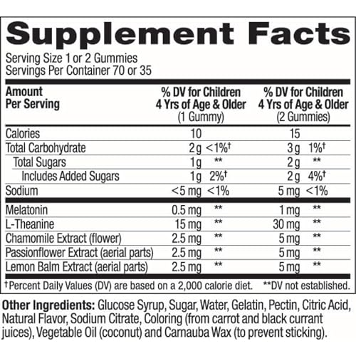OLLY Kids Sleep Gummies, 0.5mg Melatonin, L Theanine, Chamomile, and Lemon Balm, Raspberry - 70 Count - PrimeBioHealth - canada supplements