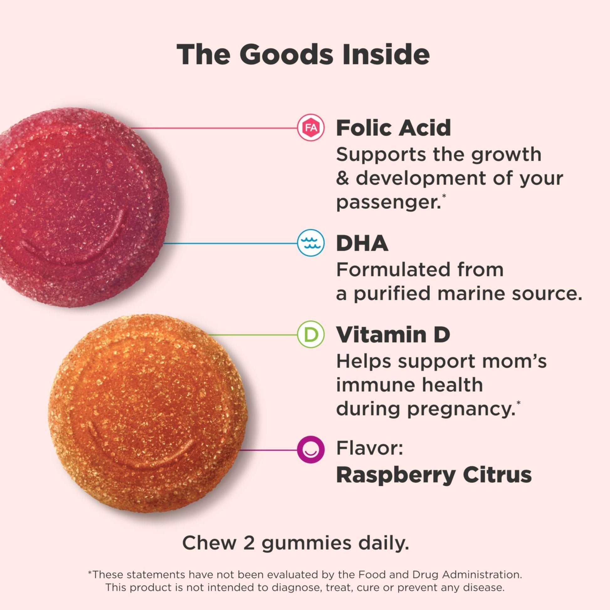 OLLY Prenatal Multivitamin Gummy, Supports Healthy Growth and Brain Development, Folic Acid, Vitamin D, Omega 3 DHA, Chewable Supplement - PrimeBioHealth - canada supplements