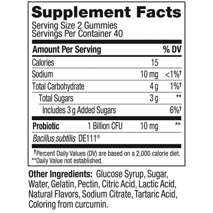 OLLY Probiotic Gummy, 1 Billion CFUs, Immune and Digestive Support, Chewable Probiotic Supplement, Mango, 80 Count - PrimeBioHealth - canada supplements