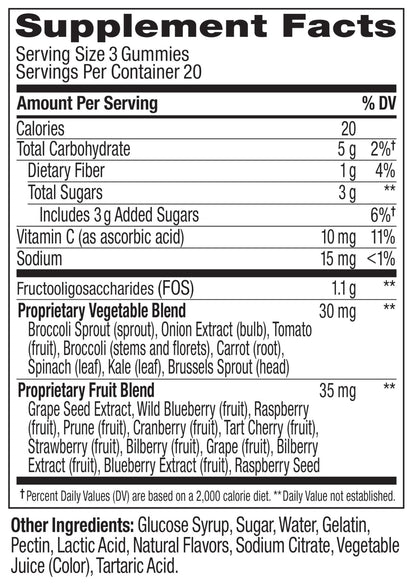 OLLY Supergood Superfoods Gummies, Supports Immune System & Digestive Health,* 15 Superfoods, Prebiotics, Vitamin C, Tropical Bliss Flavor - PrimeBioHealth - canada supplements