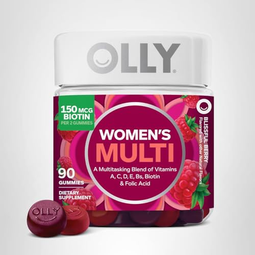 OLLY Women's Daily Multivitamin Gummy, Vitamins A, D, C, E, Biotin, Folic Acid, Adult Chewable Vitamin - PrimeBioHealth - canada supplements