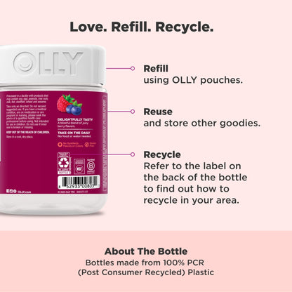 OLLY Women's Daily Multivitamin Gummy, Vitamins A, D, C, E, Biotin, Folic Acid, Adult Chewable Vitamin - PrimeBioHealth - canada supplements