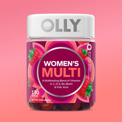 OLLY Women's Daily Multivitamin Gummy, Vitamins A, D, C, E, Biotin, Folic Acid, Adult Chewable Vitamin - PrimeBioHealth - canada supplements
