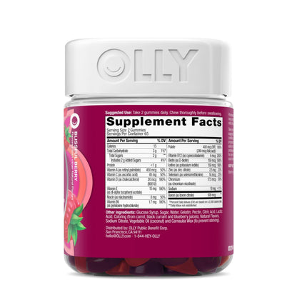 OLLY Women's Daily Multivitamin Gummy, Vitamins A, D, C, E, Biotin, Folic Acid, Adult Chewable Vitamin - PrimeBioHealth - canada supplements
