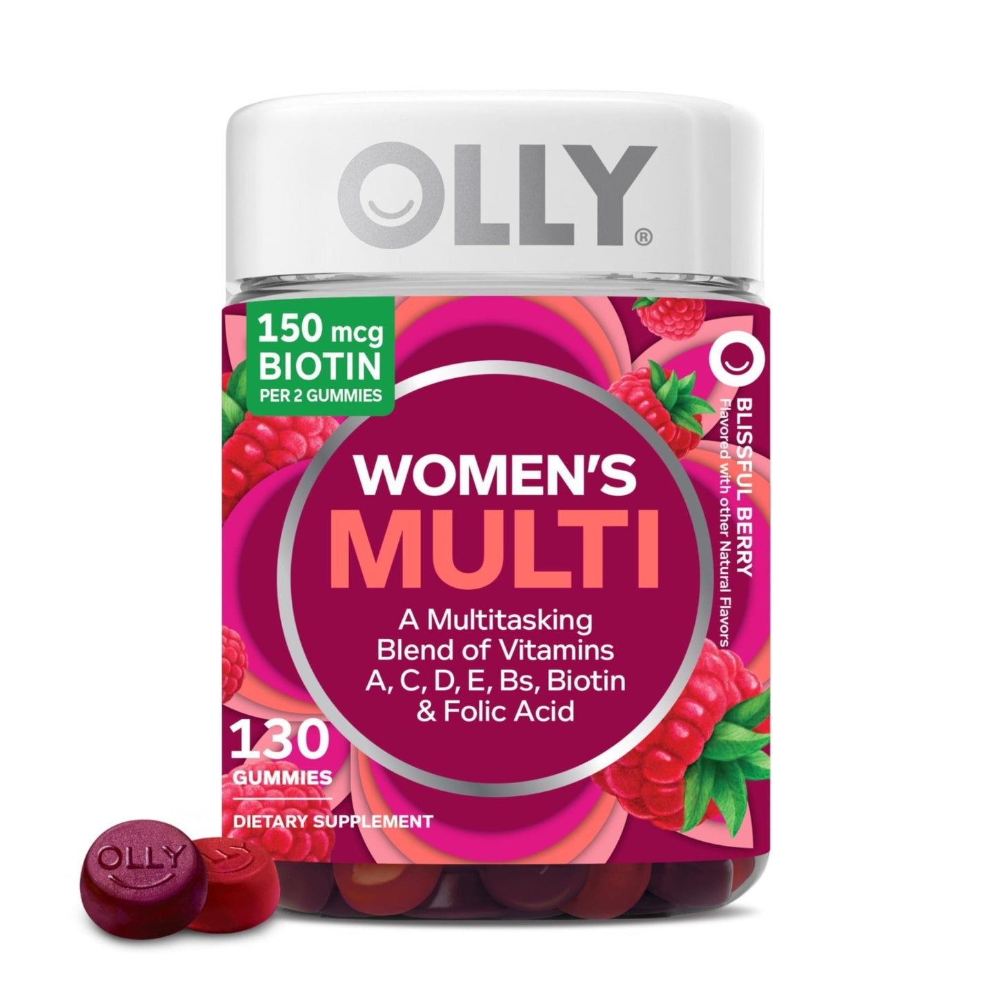 OLLY Women's Daily Multivitamin Gummy, Vitamins A, D, C, E, Biotin, Folic Acid, Adult Chewable Vitamin - PrimeBioHealth - canada supplements