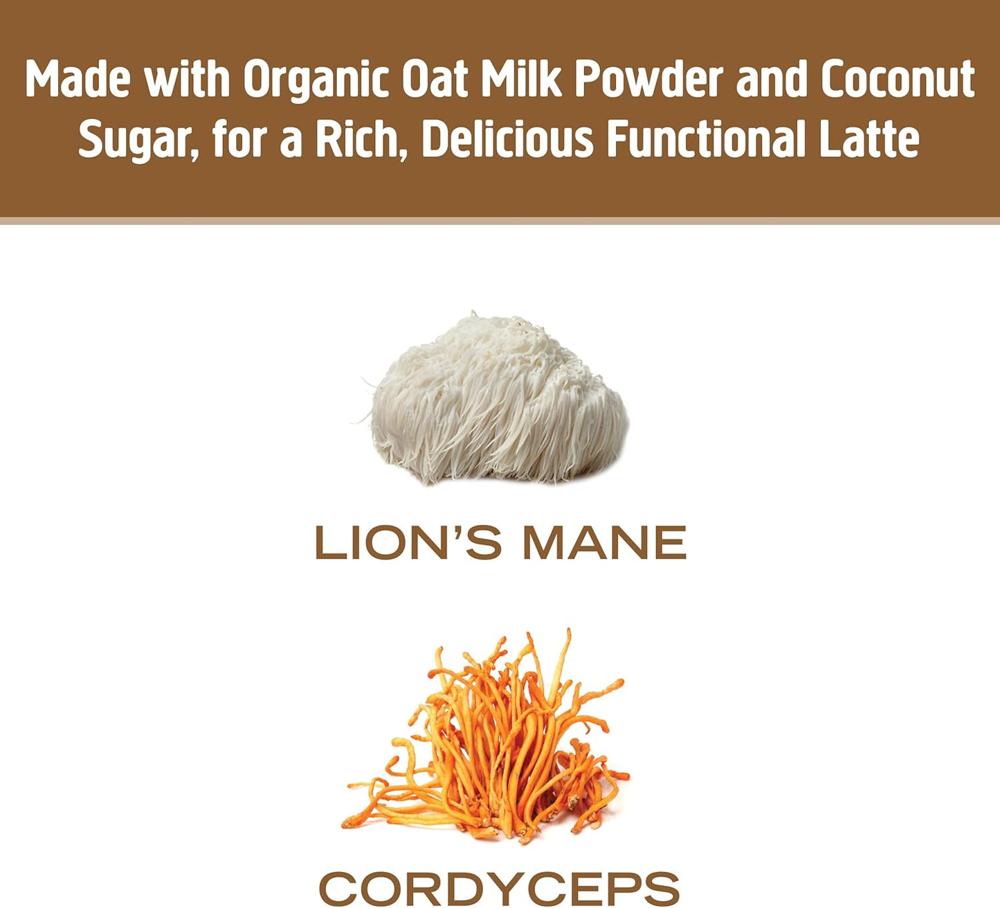 OM MUSHROOM SUPERFOOD Coffee Latte Blend – Functional Mushroom Powder with Lion’s Mane & Cordyceps – Energy, Focus & Mental Clarity Support – 8.47 oz Canister (30 Servings) - PrimeBioHealth - canada supplements