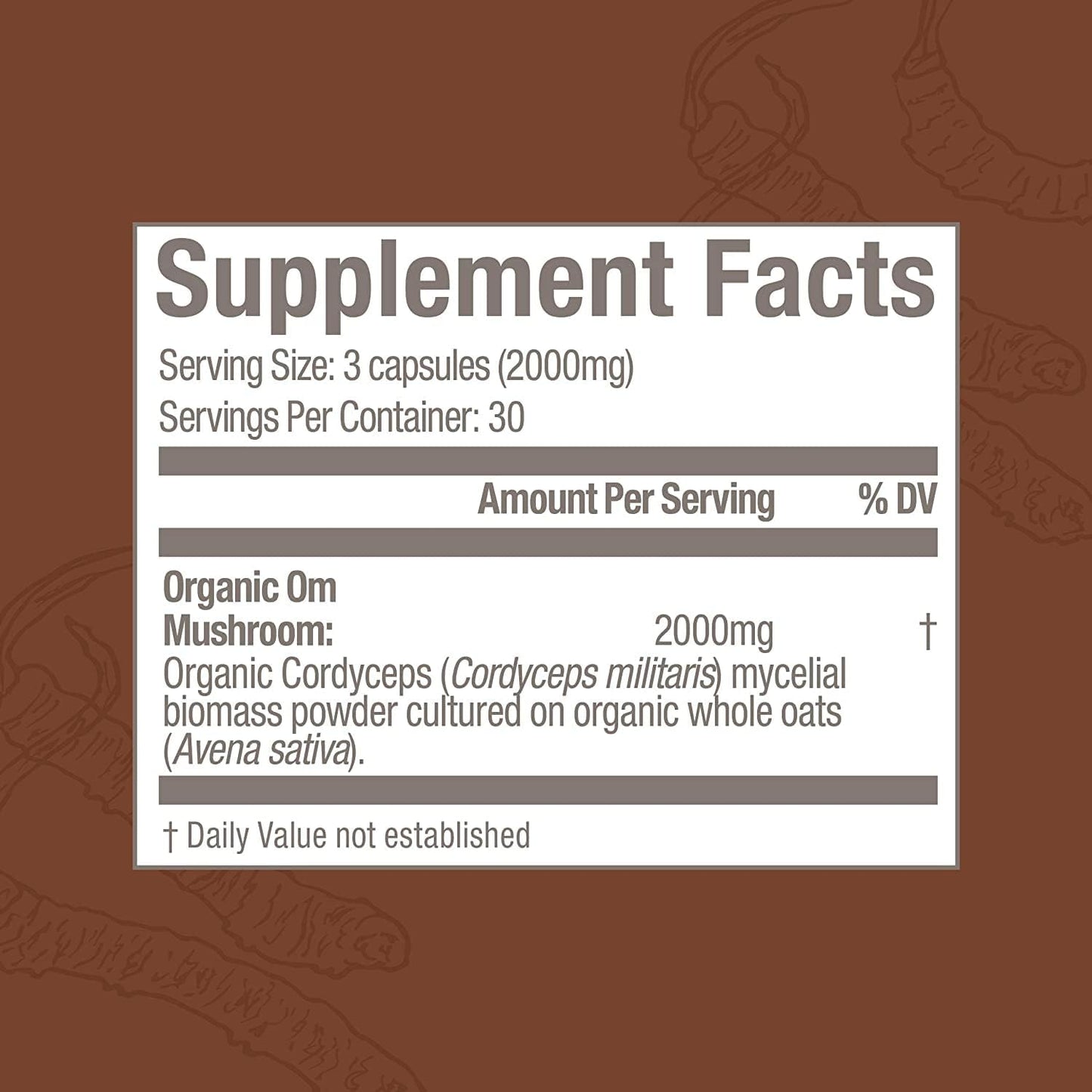 OM MUSHROOM SUPERFOOD Cordyceps Mushroom Capsules Superfood Supplement, 90 Count, 30 Days, Organic Energy Supplement for Stamina and Endurance - PrimeBioHealth - canada supplements