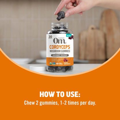 OM MUSHROOM SUPERFOOD Master Blend Mushroom Gummies – Organic 10-Mushroom Complex with Ashwagandha – Supports Immunity, Gut Health & Stress Relief – Mixed Berry Flavor – 28 Servings, 56 Count. - PrimeBioHealth - canada supplements