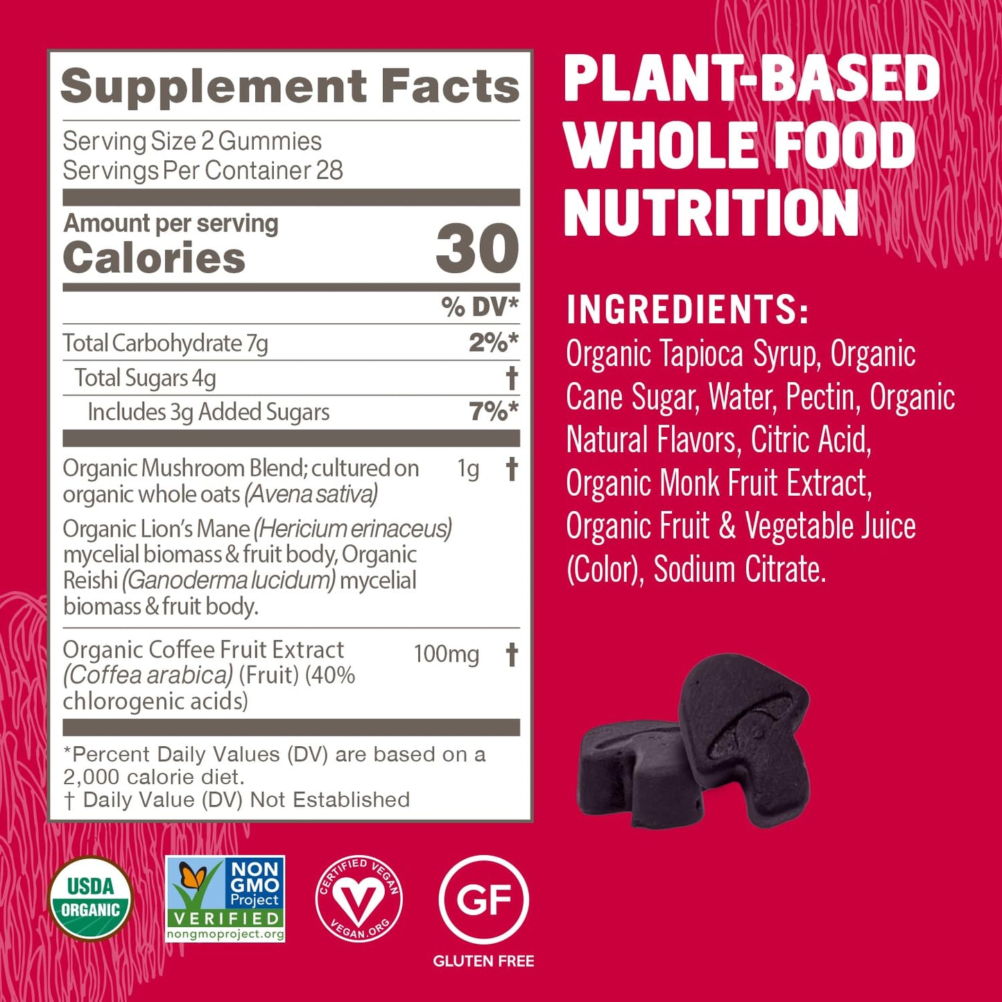 OM MUSHROOM SUPERFOOD Master Blend Mushroom Gummies – Organic 10-Mushroom Complex with Ashwagandha – Supports Immunity, Gut Health & Stress Relief – Mixed Berry Flavor – 28 Servings, 56 Count. - PrimeBioHealth - canada supplements