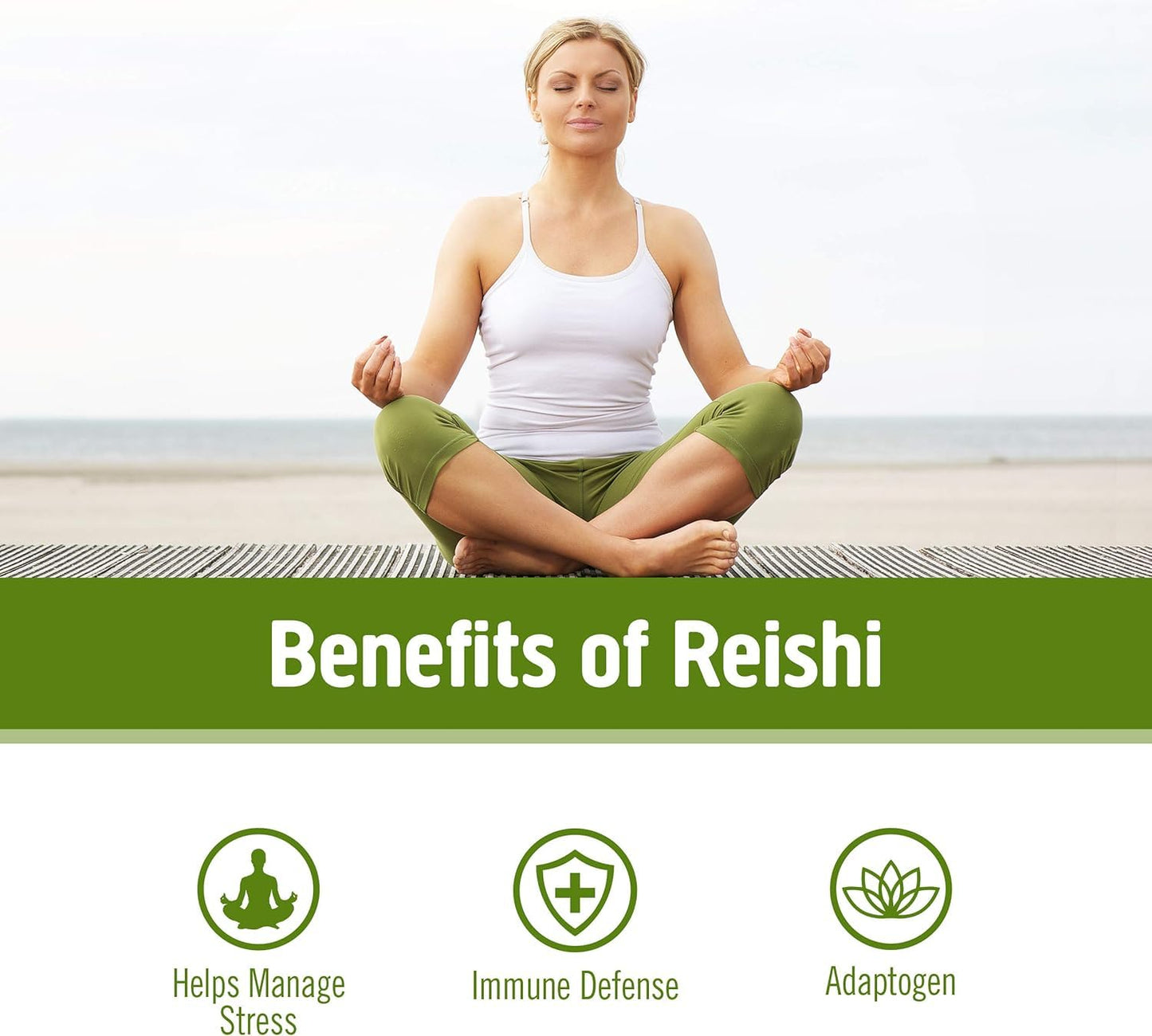 Om Mushroom Superfood Reishi Organic Mushroom Powder, 100 Servings, Organic Adaptogen Powder for Stress Relief and Immune Health - PrimeBioHealth - canada supplements