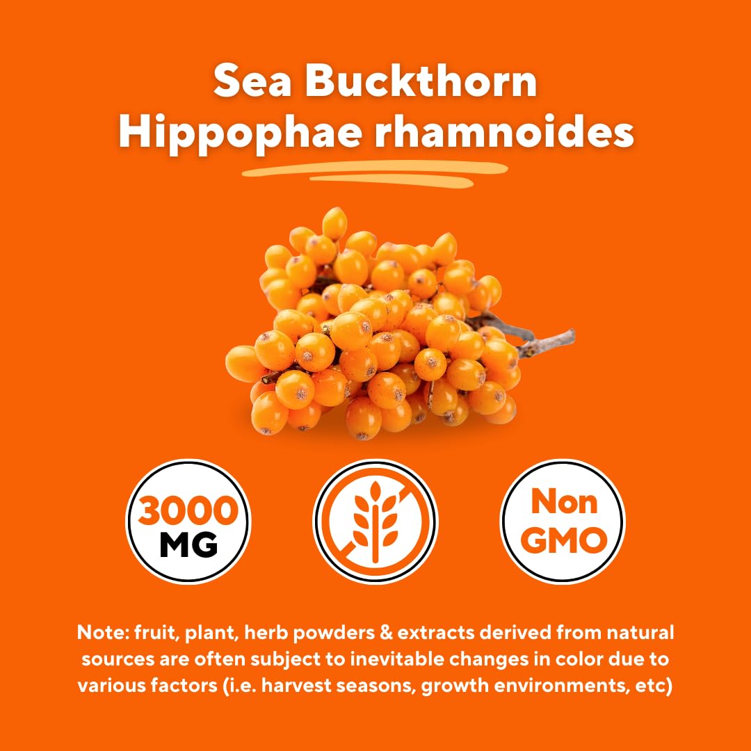 Omega 7 Sea Buckthorn Berry Oil 1000mg for Hair, Skin, Nails, Heart Health Support - 34% Palmitoleic Acid & Natural Omega 3 6 9 Fatty Acids Supplement - 120 Capsules, Non-GMO, Gluten-Free - PrimeBioHealth - canada supplements