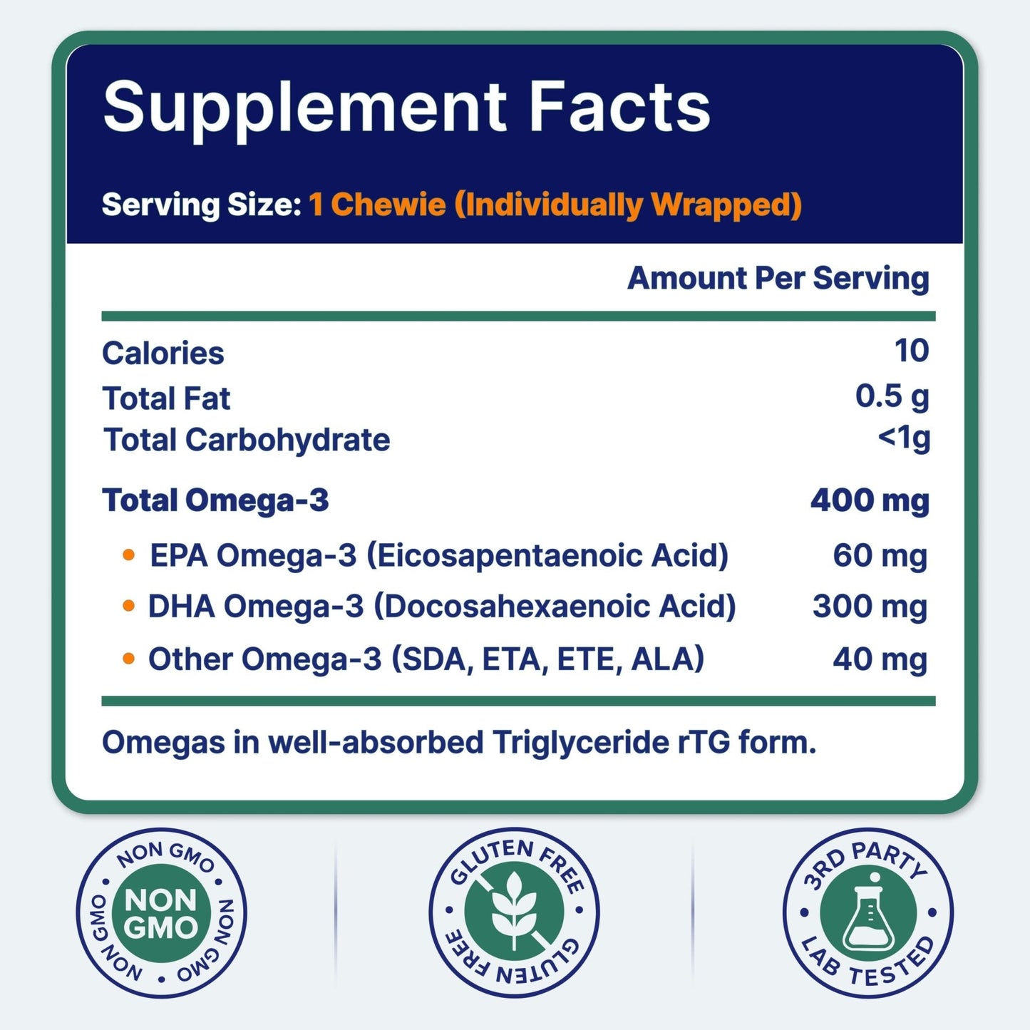 OmegaVia Omega 3 Chewies, Daily DHA Chewable Vitamins for Kids, Omega 3 for Ages 3-12 to Support Brain & Eye Health, Sugar-Free Natural Fruit Flavor, Omega 3 Fish Oil, 30 Individual Packets - PrimeBioHealth - canada supplements