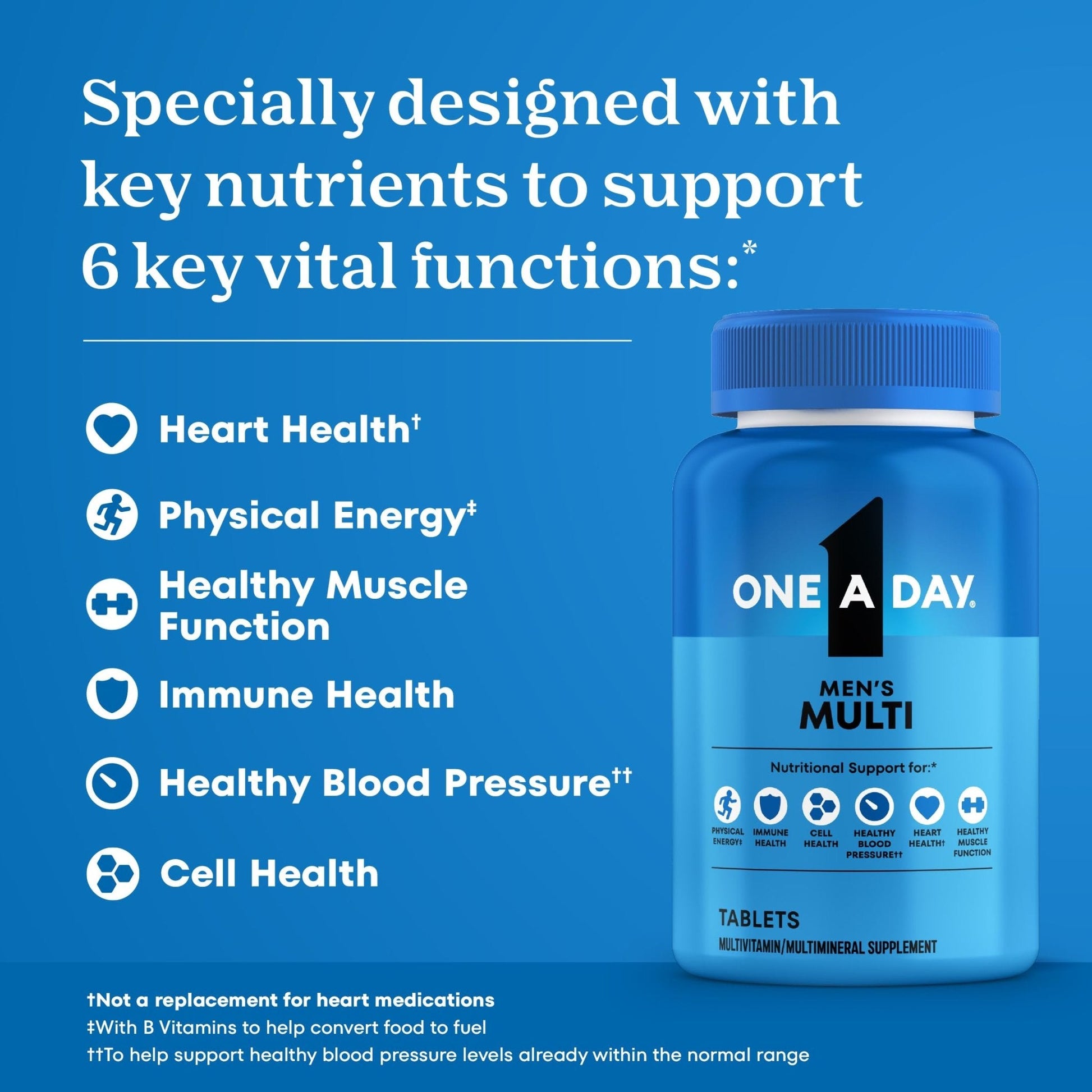 One A Day Multivitamin for Men - Daily Mens Multivitamins with Vitamin D, Zinc, Folic Acid, and B Vitamins, Physical Energy Support, 200 Count - PrimeBioHealth - canada supplements
