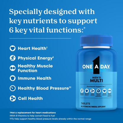 One A Day Multivitamin for Men - Daily Mens Multivitamins with Vitamin D, Zinc, Folic Acid, and B Vitamins, Physical Energy Support, 200 Count - PrimeBioHealth - canada supplements