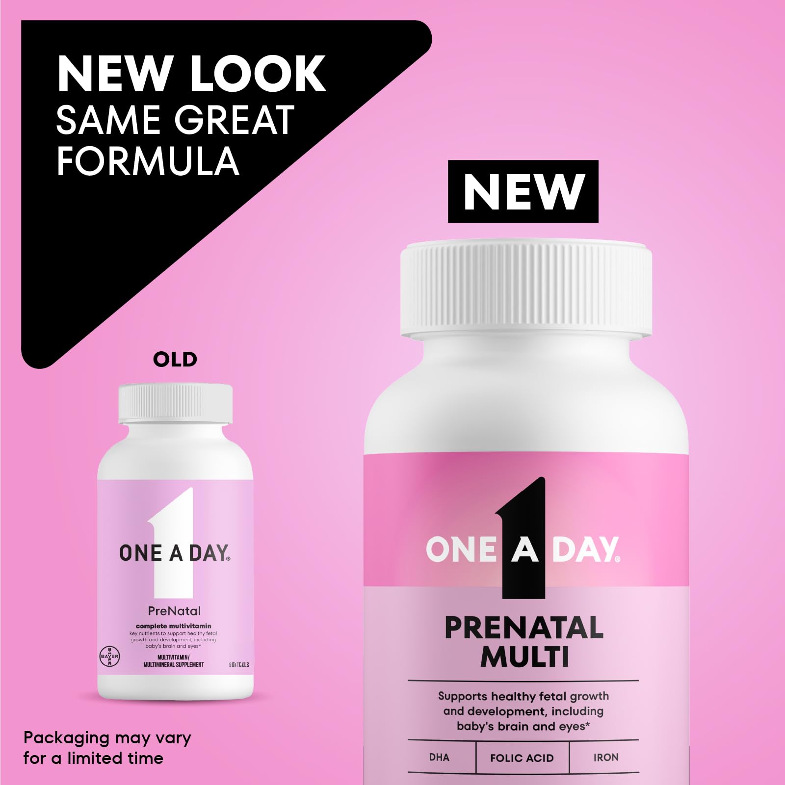 One A Day Prenatal Vitamins- Folic Acid, Iron, Omega- 3 (DHA), Pregnancy Vitamins for Women, Prenatal Multivitamin for Mom and Baby Support - PrimeBioHealth - canada supplements