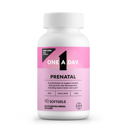 One A Day Prenatal Vitamins- Folic Acid, Iron, Omega- 3 (DHA), Pregnancy Vitamins for Women, Prenatal Multivitamin for Mom and Baby Support - PrimeBioHealth - canada supplements