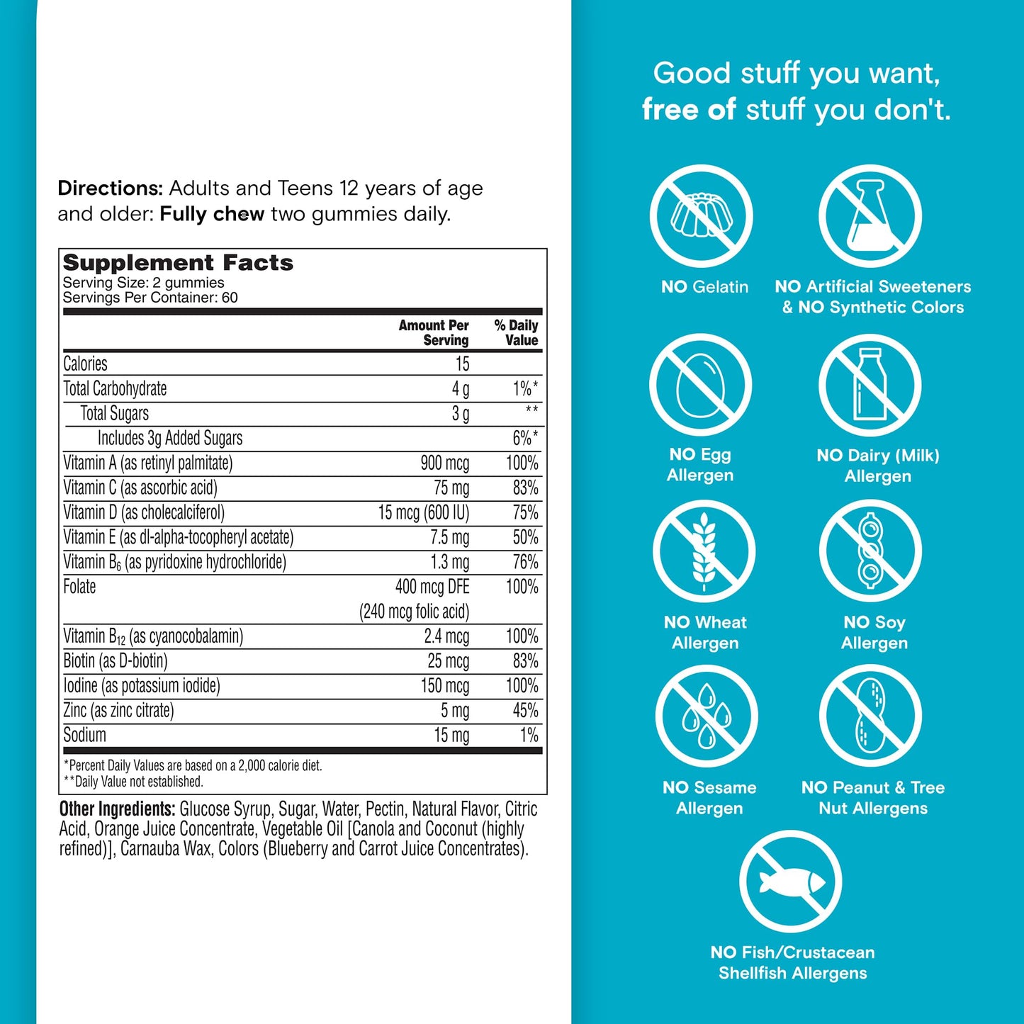 One A Day Teen Boy’s Daily Essentials Multivitamin Gummies, Teen Boy Vitamins with Vitamin C, Vitamin D, Bone Health, Immune Health - PrimeBioHealth - canada supplements