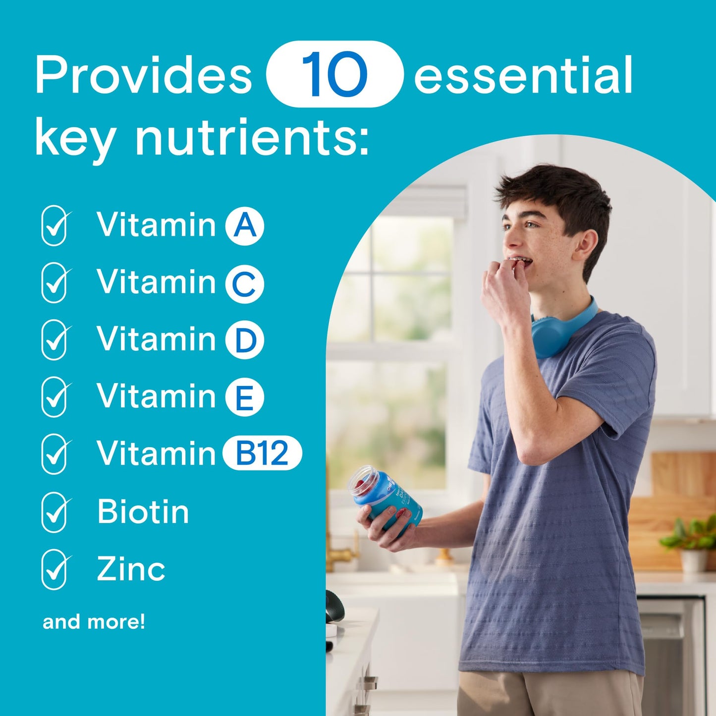 One A Day Teen Boy’s Daily Essentials Multivitamin Gummies, Teen Boy Vitamins with Vitamin C, Vitamin D, Bone Health, Immune Health - PrimeBioHealth - canada supplements