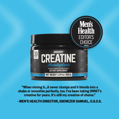 ONNIT Creatine Monohydrate Powder, IGEN(TM) Non-GMO Tested 5g Premium Creatine for Muscle Strength, Power and Lean Mass, Supports Brain Health - PrimeBioHealth - canada supplements