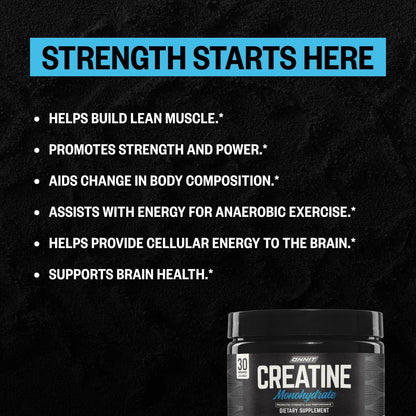 ONNIT Creatine Monohydrate Powder, IGEN(TM) Non-GMO Tested 5g Premium Creatine for Muscle Strength, Power and Lean Mass, Supports Brain Health - PrimeBioHealth - canada supplements