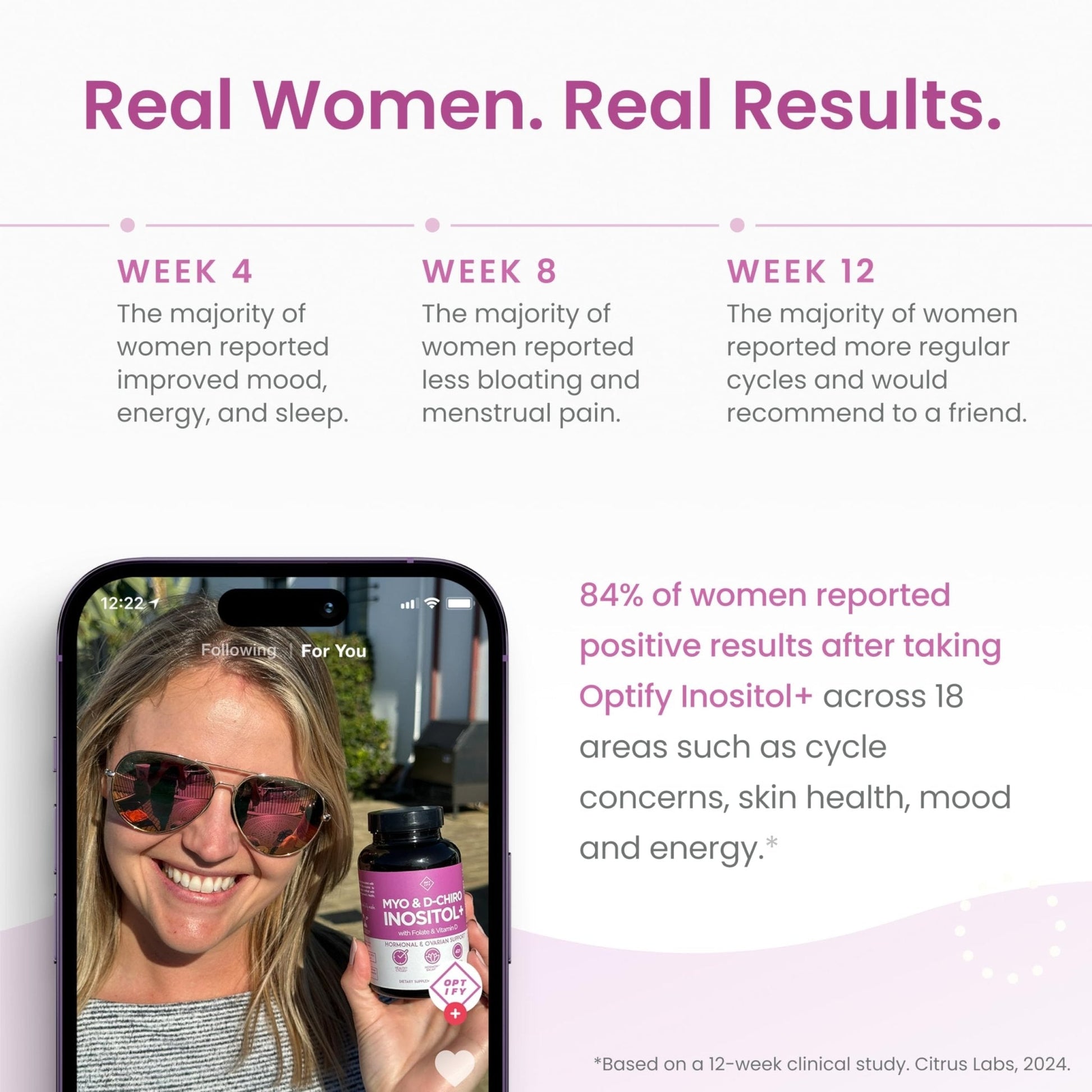 Optify Inositol Supplement for Women – 90-Day Supply – Myo-Inositol and D-Chiro Inositol with Folate and Vitamin D – 40:1 Ratio – Hormone Balance & Ovarian Support - 360 Capsules - PrimeBioHealth - canada supplements