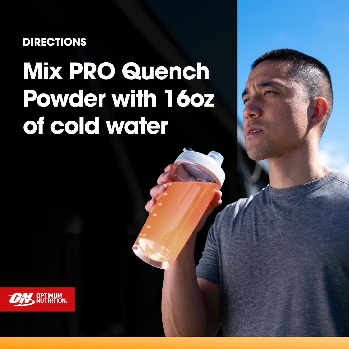 Optimum Nutrition Pro Quench, 10g Clear Protein, 10g Collagen peptides & Electrolyte Powder Drink Mix, Tropical Orange Mango, 20 Servings, - PrimeBioHealth - canada supplements