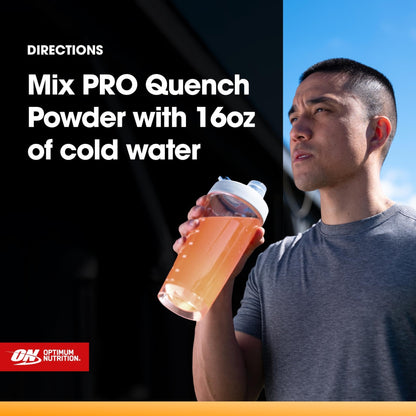 Optimum Nutrition Pro Quench, 10g Clear Protein, 10g Collagen peptides & Electrolyte Powder Drink Mix, Tropical Orange Mango, 20 Servings, - PrimeBioHealth - canada supplements