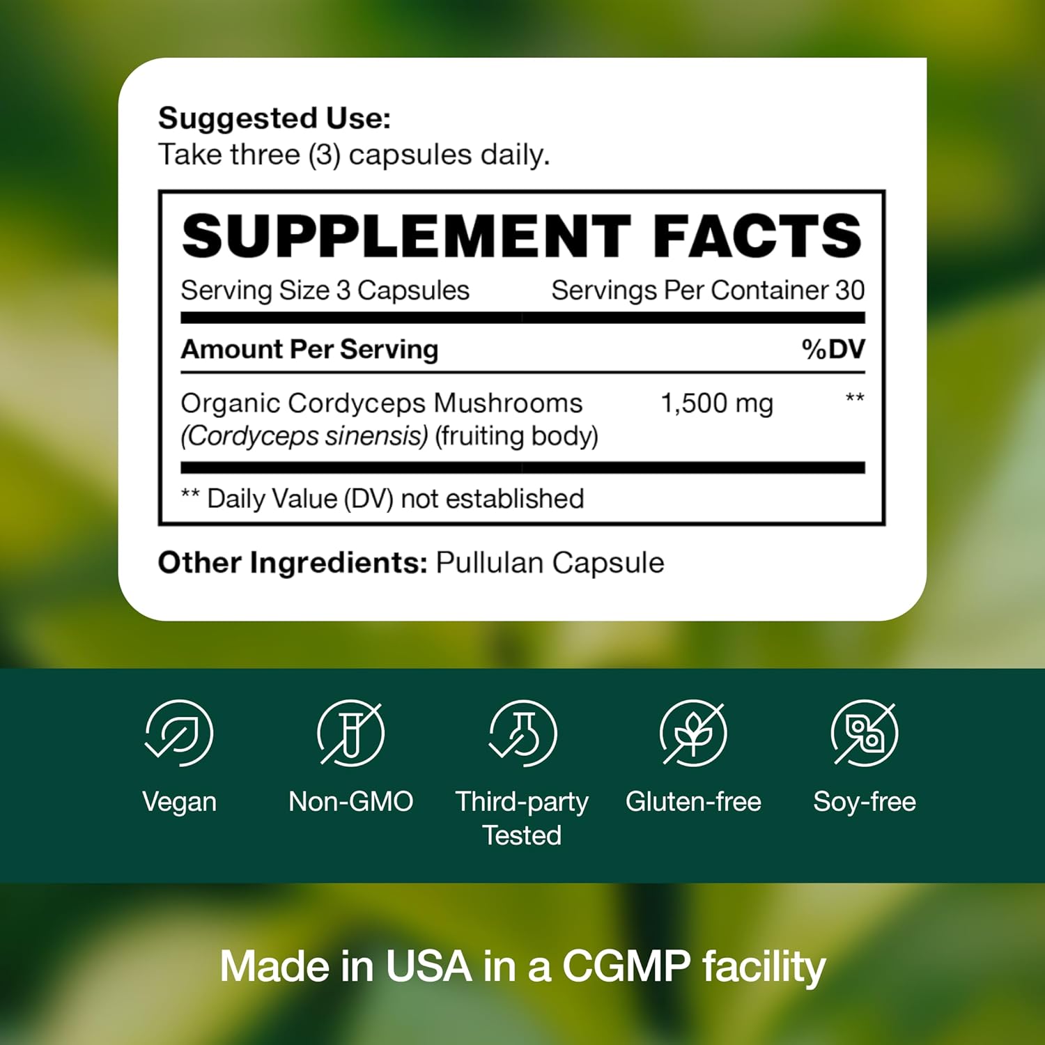 Organic Cordyceps Capsules (Cordyceps Sinensis Mushroom Extract)- 1500mg Per Serving - Energy & Stamina Support - Rich in Alpha Glucan - Vegan, Non GMO, Gluten-Free - 90 Capsules - PrimeBioHealth - canada supplements