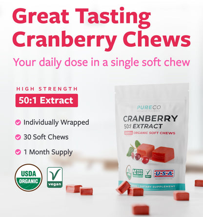 Organic Cranberry Pills - Vegan Supplement for Urinary Tract Health & Kidney Cleanse - Cranberry Pills for Women 500mg 50:1 Cranberry Concentrate Per Serving - Urinary Tract Support - 60 Capsules - PrimeBioHealth - canada supplements