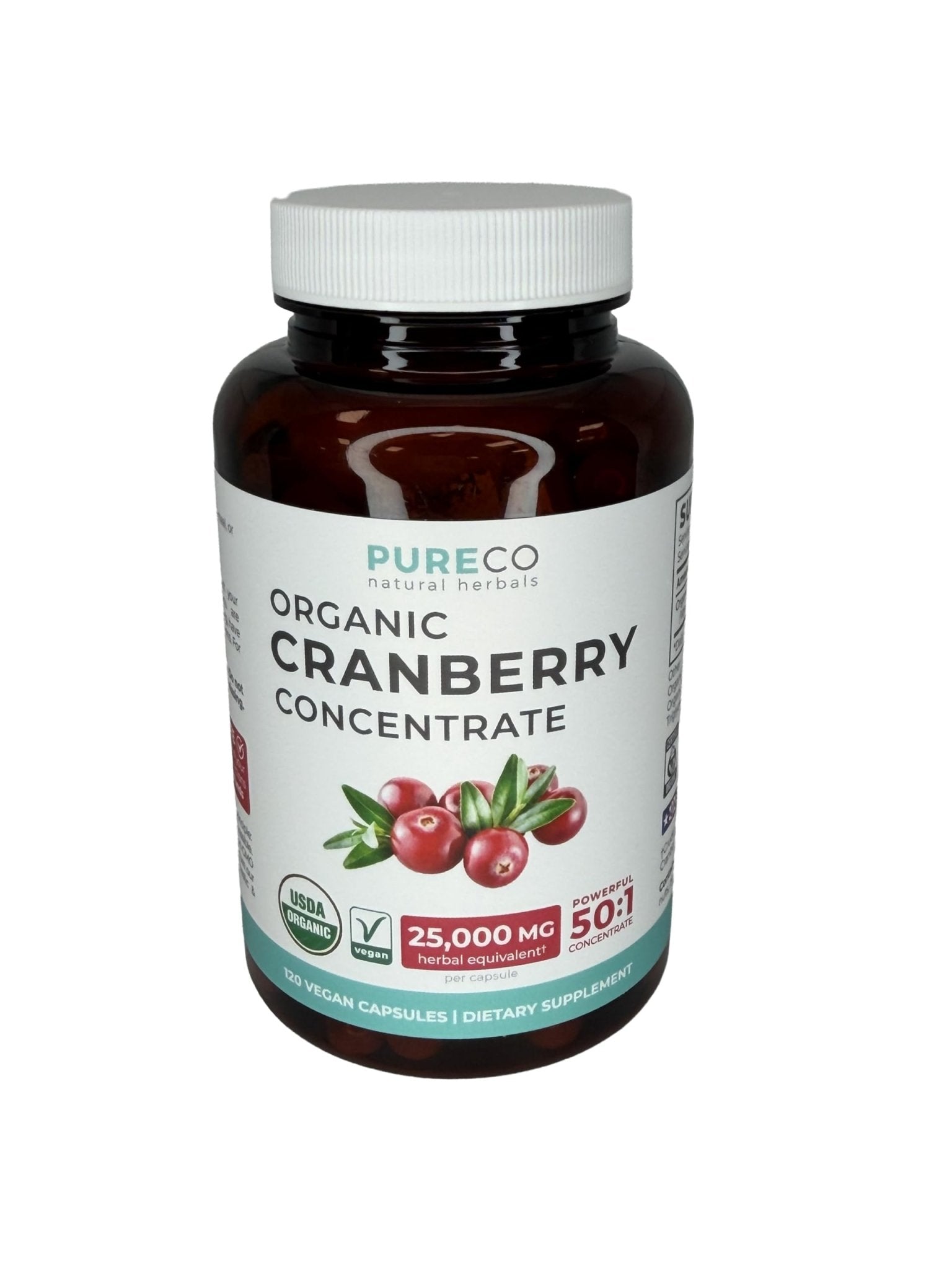 Organic Cranberry Pills - Vegan Supplement for Urinary Tract Health & Kidney Cleanse - Cranberry Pills for Women 500mg 50:1 Cranberry Concentrate Per Serving - Urinary Tract Support - 60 Capsules - PrimeBioHealth - canada supplements