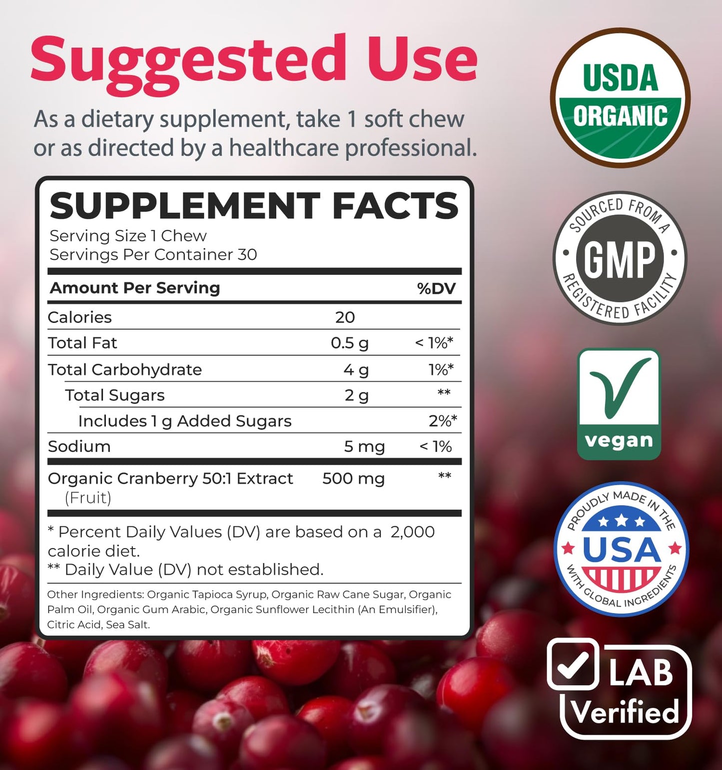 Organic Cranberry Pills - Vegan Supplement for Urinary Tract Health & Kidney Cleanse - Cranberry Pills for Women 500mg 50:1 Cranberry Concentrate Per Serving - Urinary Tract Support - 60 Capsules - PrimeBioHealth - canada supplements