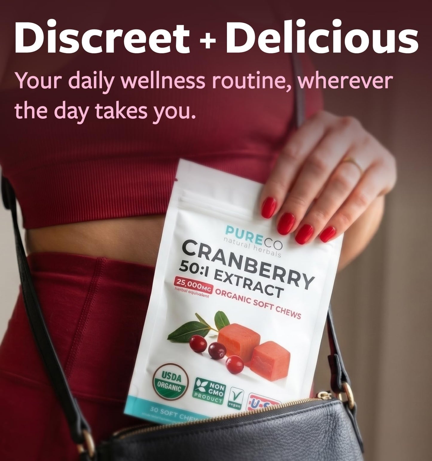 Organic Cranberry Pills - Vegan Supplement for Urinary Tract Health & Kidney Cleanse - Cranberry Pills for Women 500mg 50:1 Cranberry Concentrate Per Serving - Urinary Tract Support - 60 Capsules - PrimeBioHealth - canada supplements