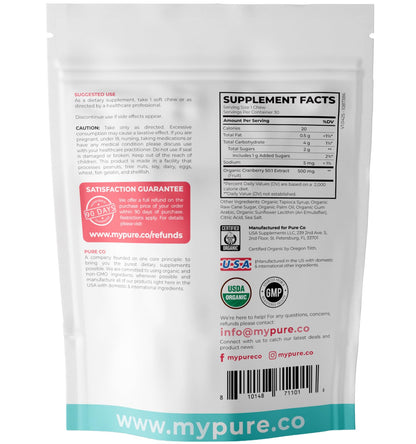 Organic Cranberry Pills - Vegan Supplement for Urinary Tract Health & Kidney Cleanse - Cranberry Pills for Women 500mg 50:1 Cranberry Concentrate Per Serving - Urinary Tract Support - 60 Capsules - PrimeBioHealth - canada supplements