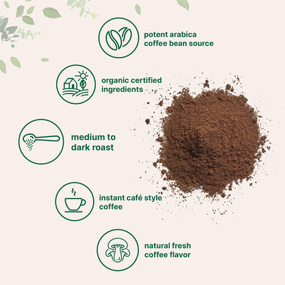 Organic Instant Coffee, 1lb Powder | Premium Arabica Coffee Beans Source | Medium to Dark Roast | Natural Fresh Flavor | Smooth & Rich | Non-GMO, Gluten Free - PrimeBioHealth - canada supplements